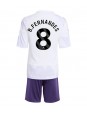 Manchester United Bruno Fernandes #8 Replika Borta Kläder Barn 2025-26 Kortärmad (+ byxor)
